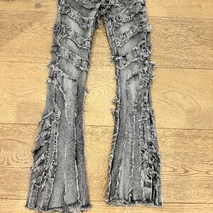 Icy Rich youth stacked jeans